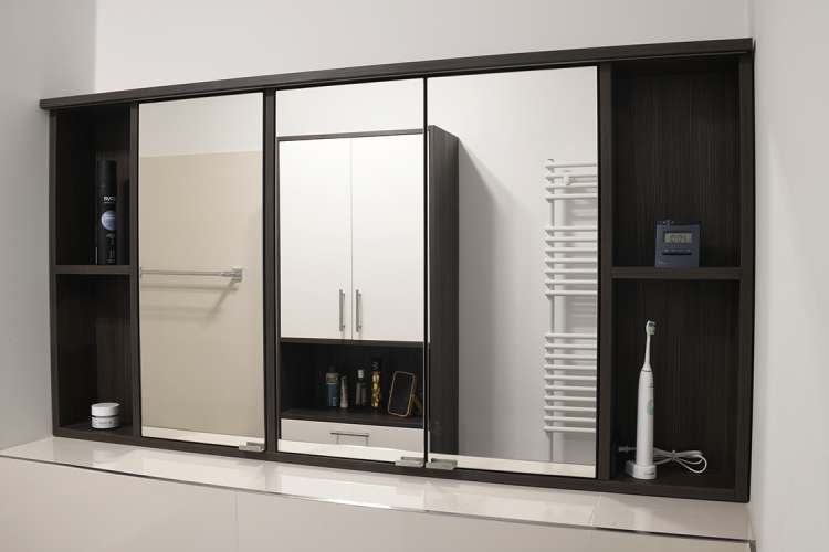 Badschrank Spiegeltüren Badschrank Spiegeltüren